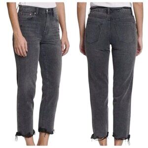 Pistola Presley High Rise Relaxed Roller Nightfall Black Jeans Cropped